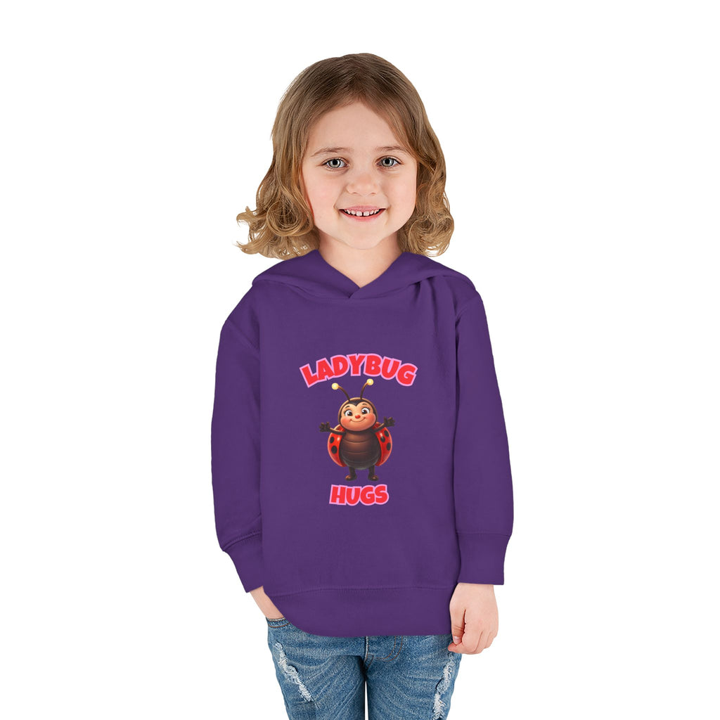 Toddler Hoodie — "Ladybug Hugs" Cute Cartoon Pullover for Kids