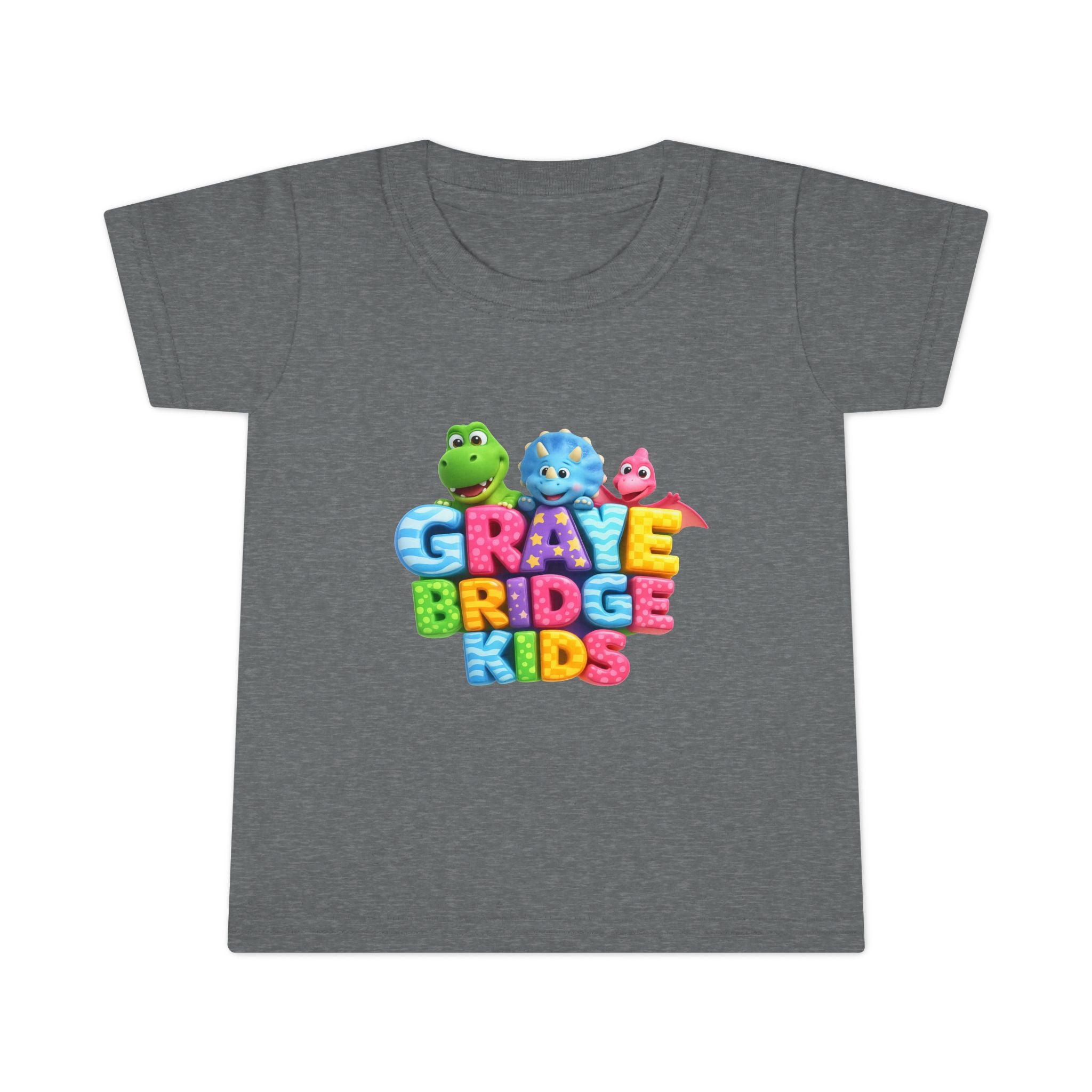 Toddler T-Shirt (Colorful Dinosaur Logo) Graye Bridge Kids