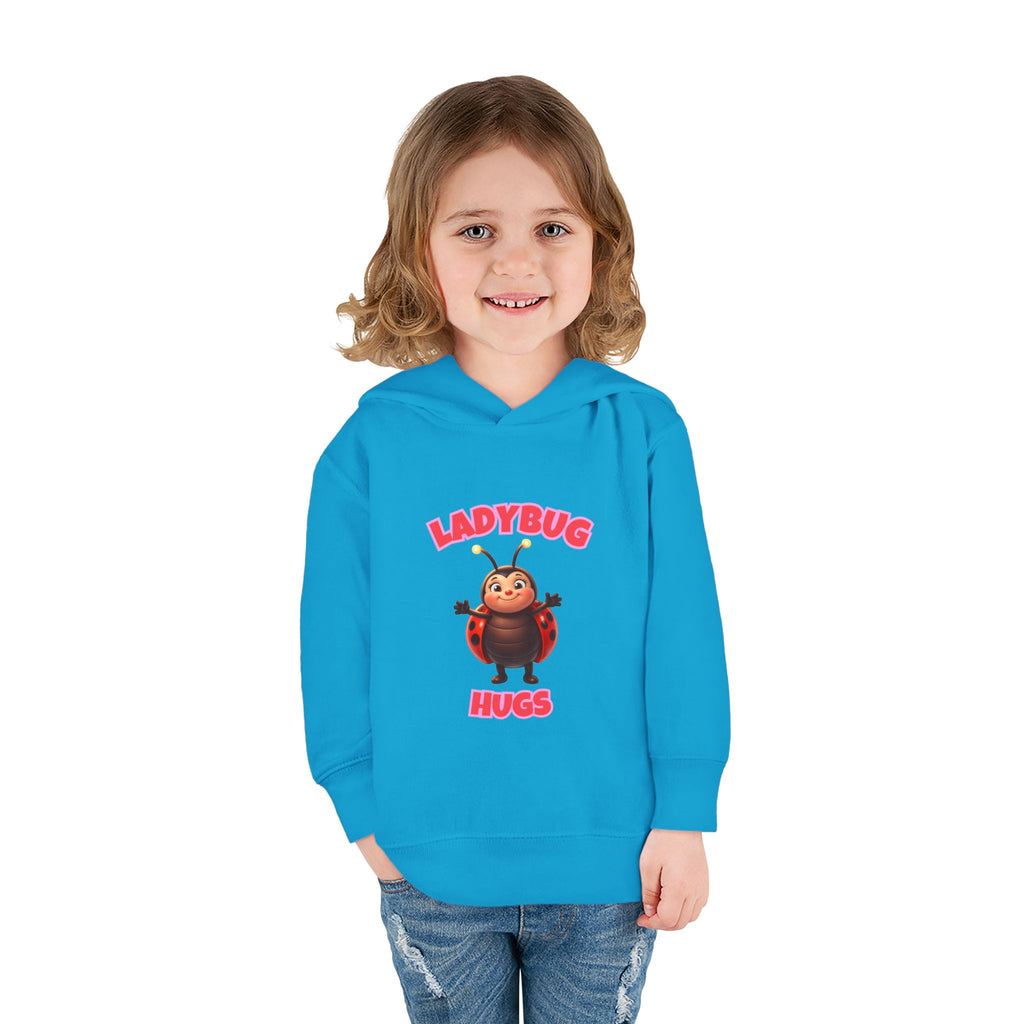 Toddler Hoodie — "Ladybug Hugs" Cute Cartoon Pullover for Kids