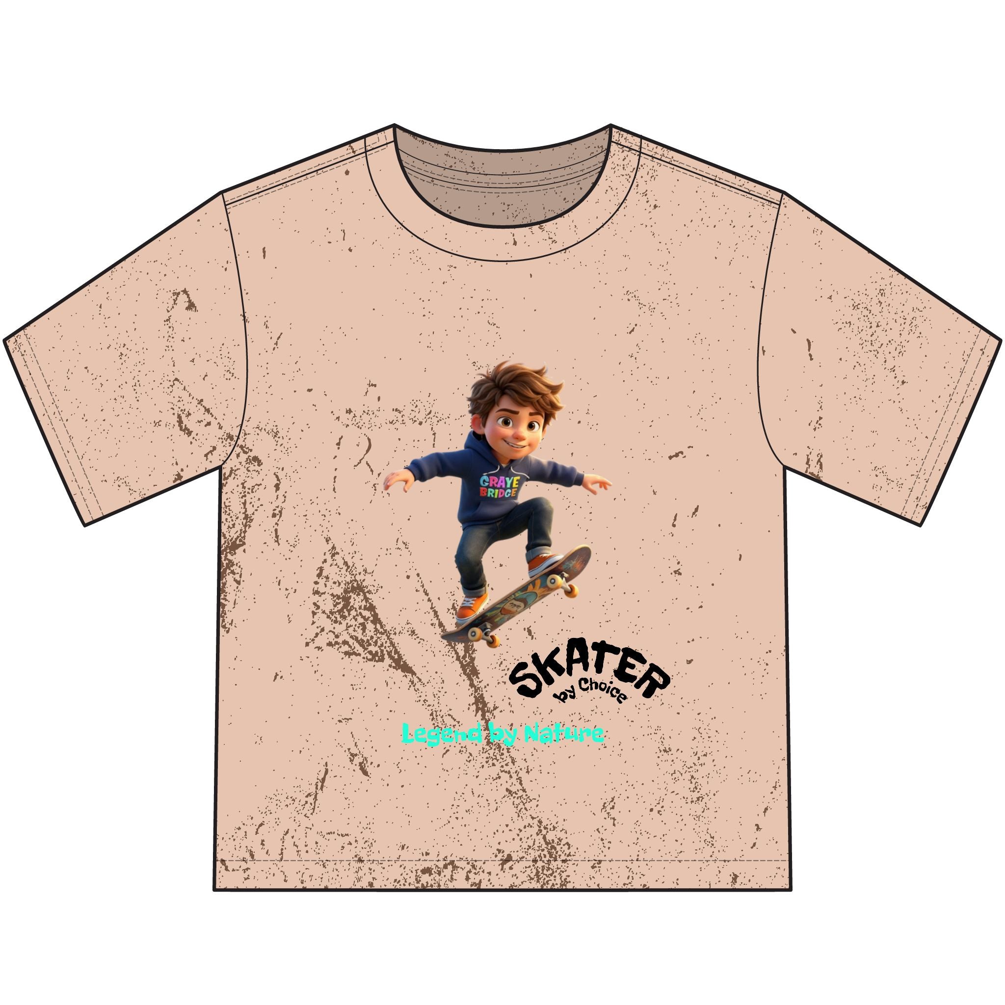 Youth Vintage (Cool Skateboarder) Graye Bridge Kids