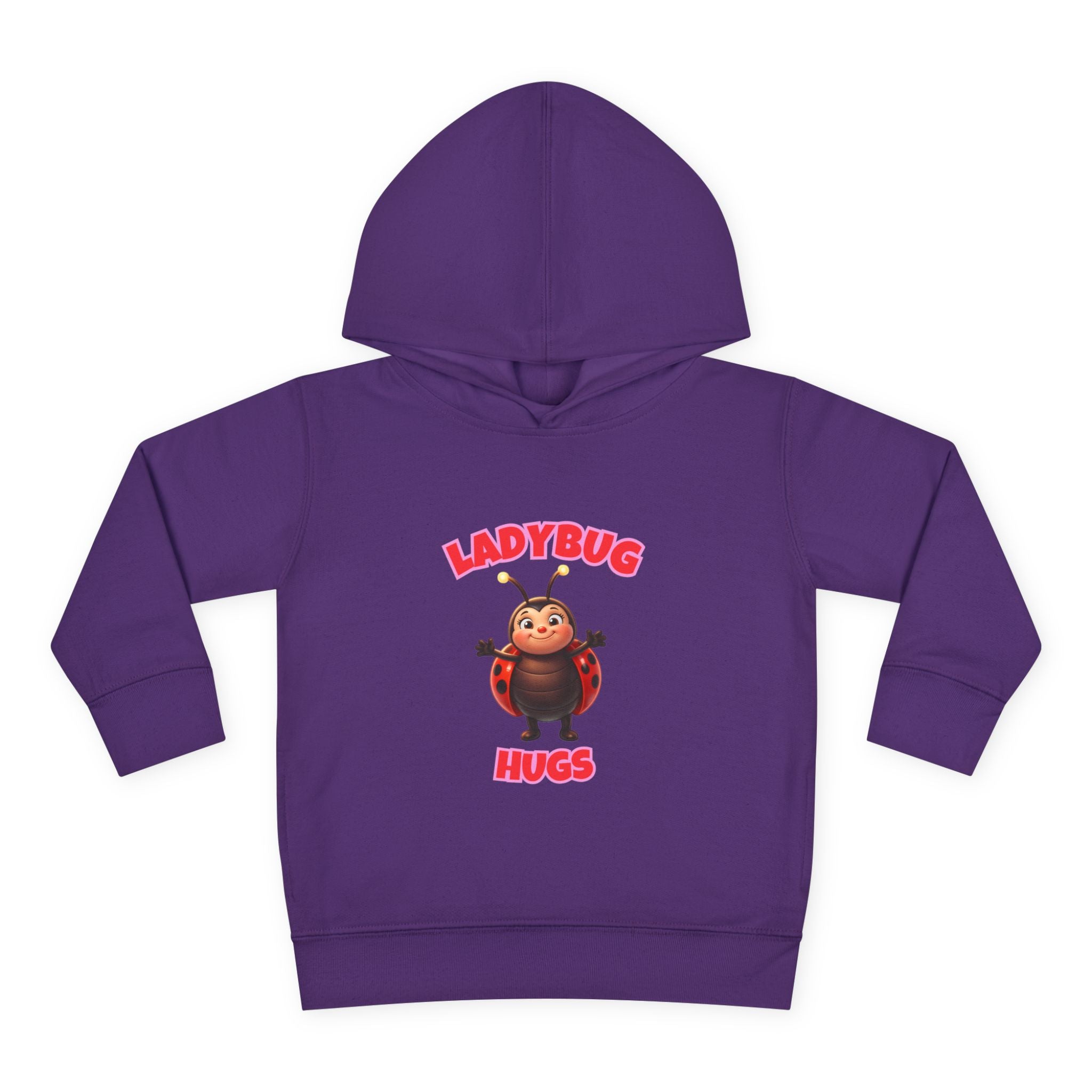 Toddler Hoodie — "Ladybug Hugs" Cute Cartoon Pullover for Kids
