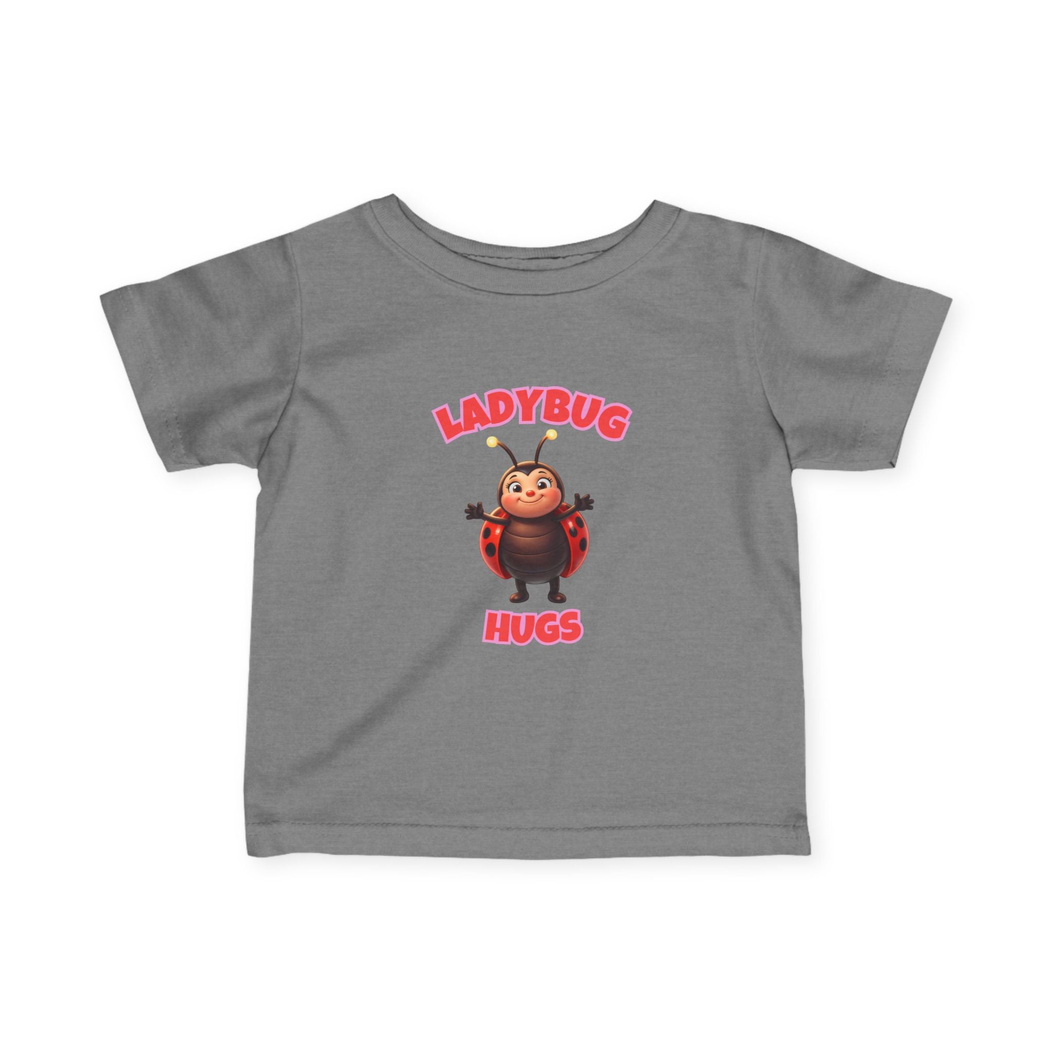 Infant Tee — "Ladybug Hugs" Cute Cartoon Baby T‑Shirt