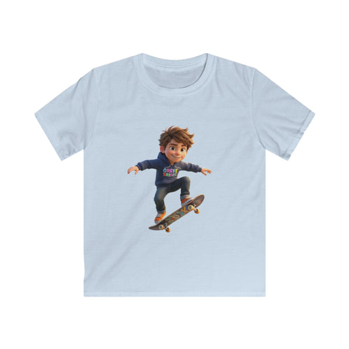 Kids Graphic Tee (Cool Skateboarder) Graye Bridge Kids