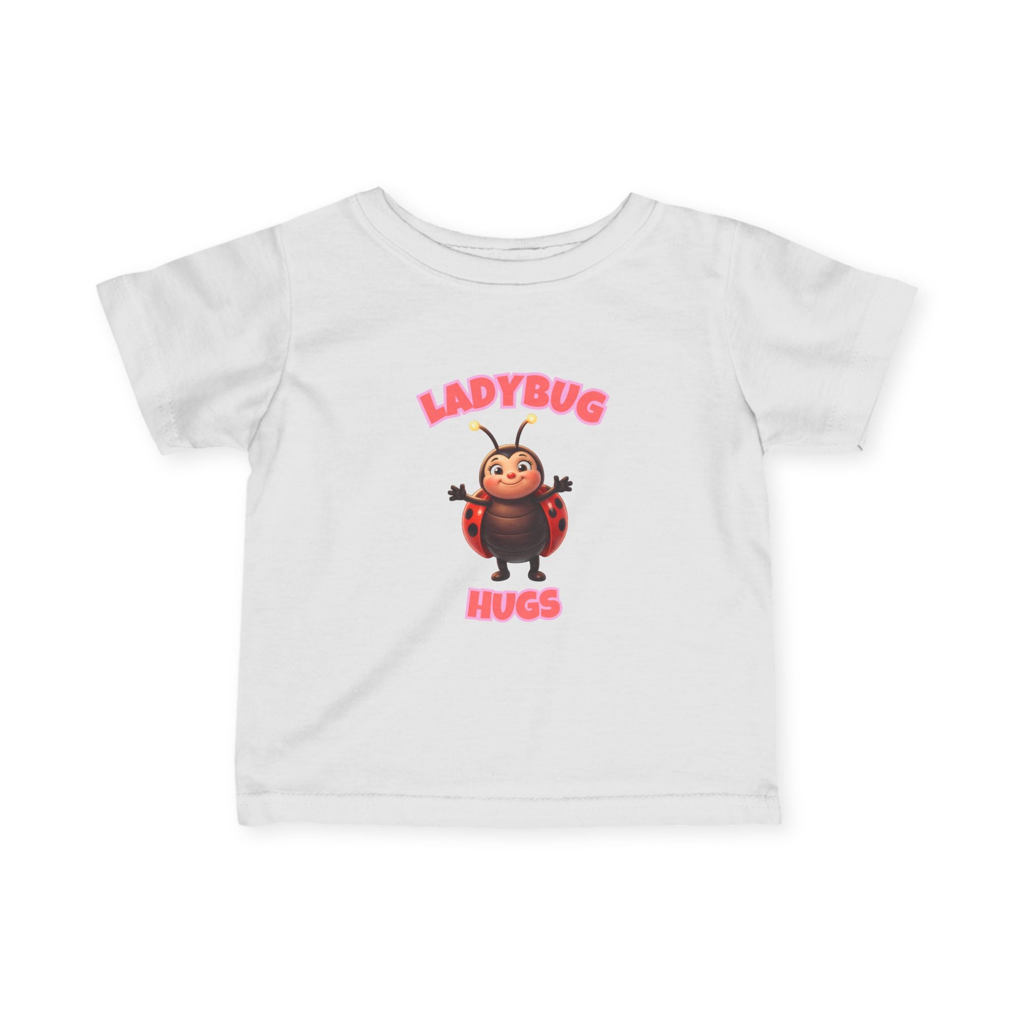 Infant Tee — "Ladybug Hugs" Cute Cartoon Baby T‑Shirt