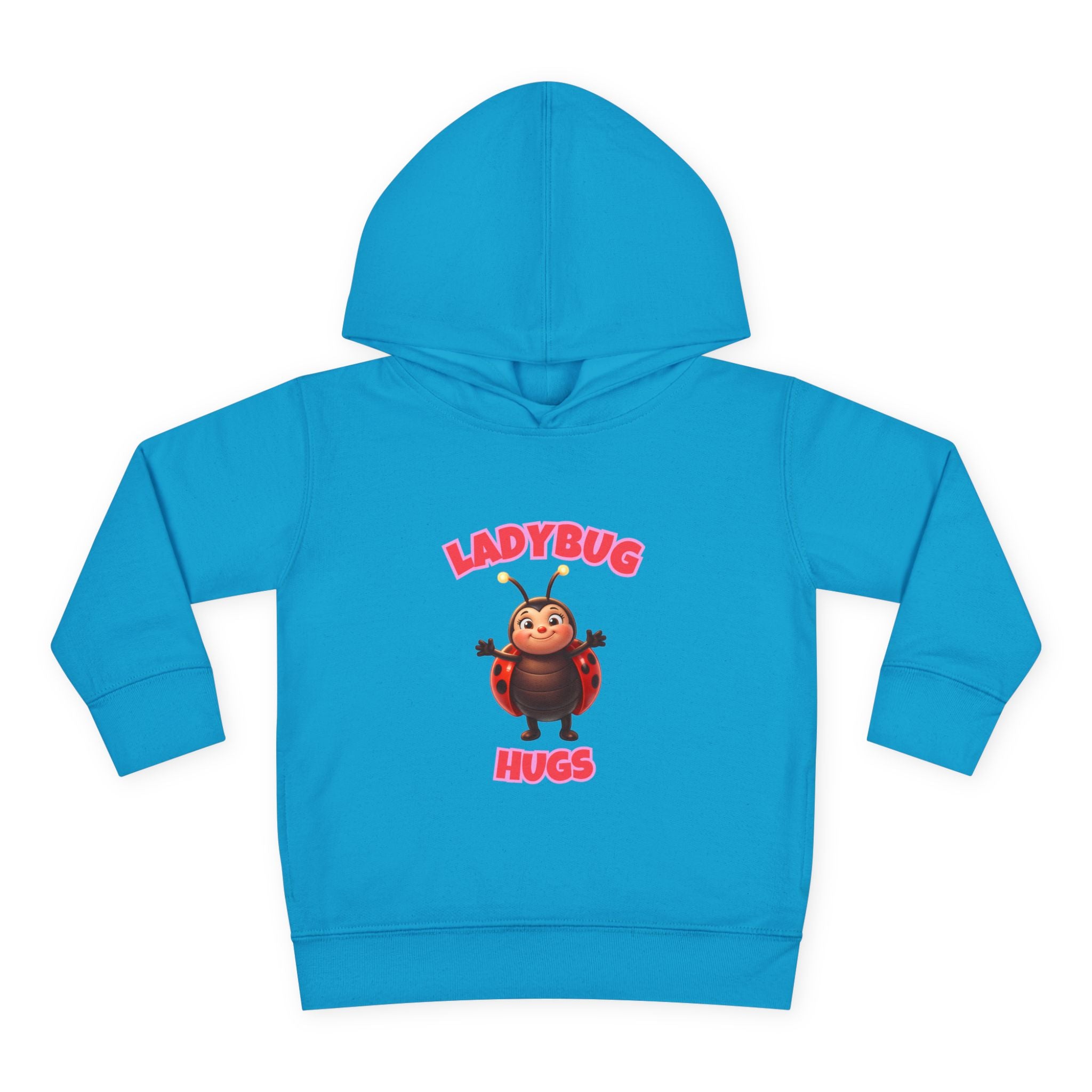 Toddler Hoodie — "Ladybug Hugs" Cute Cartoon Pullover for Kids
