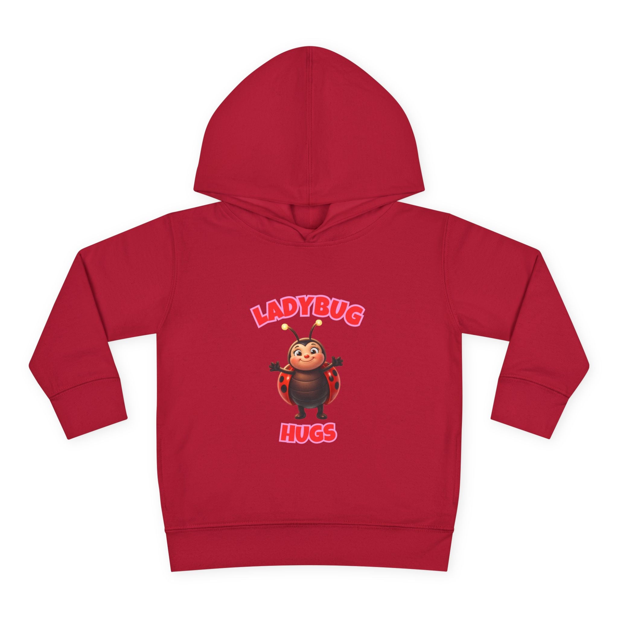 Toddler Hoodie — "Ladybug Hugs" Cute Cartoon Pullover for Kids