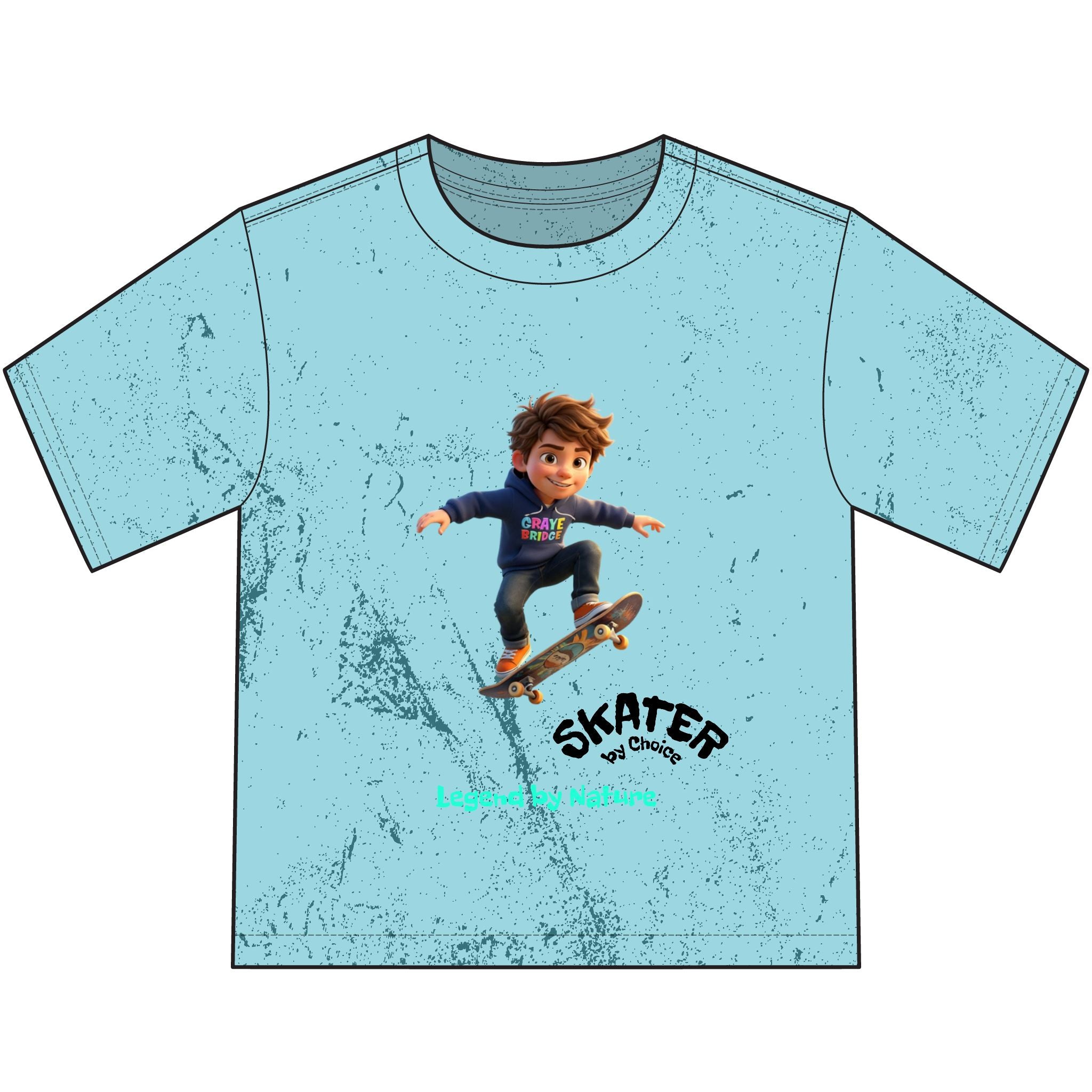 Youth Vintage (Cool Skateboarder) Graye Bridge Kids