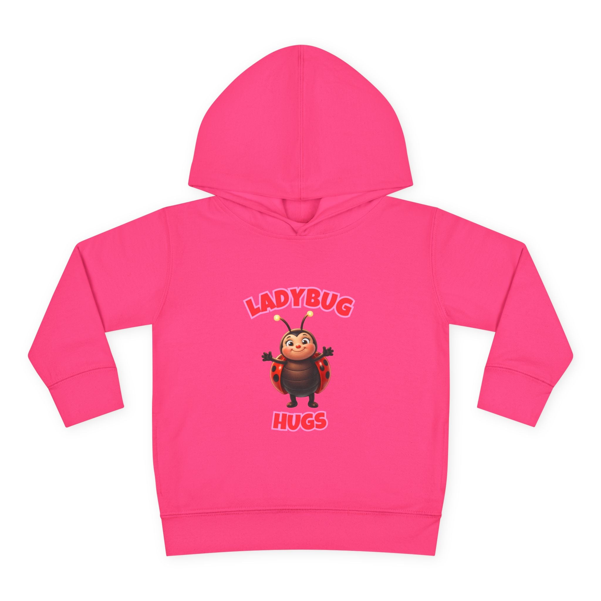Toddler Hoodie — "Ladybug Hugs" Cute Cartoon Pullover for Kids