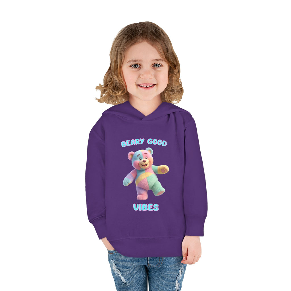 Toddler Hoodie Pullover (Beary Good Vibes) Graye Bridge Kids