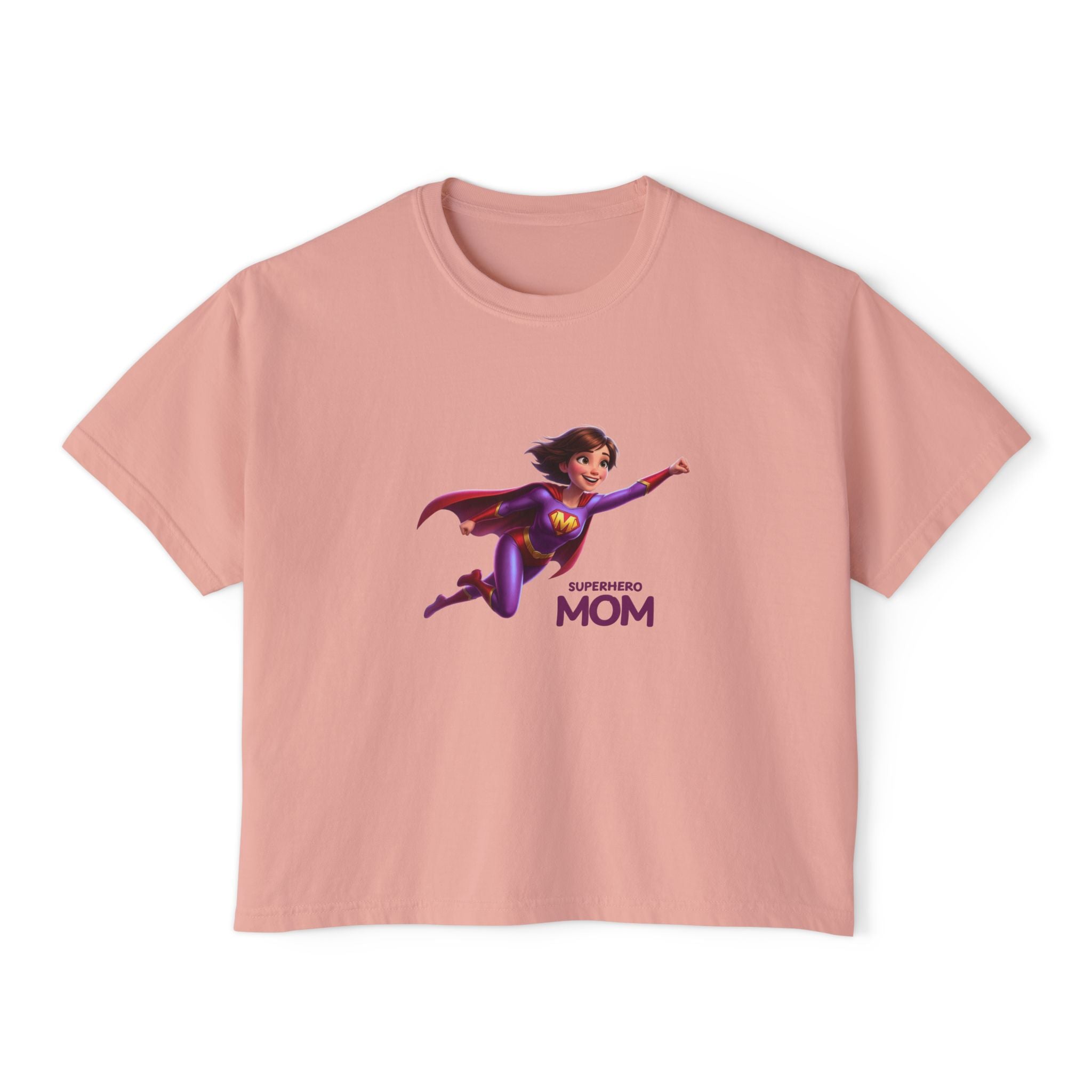 Women’s Boxy Tee (Superhero Mom)