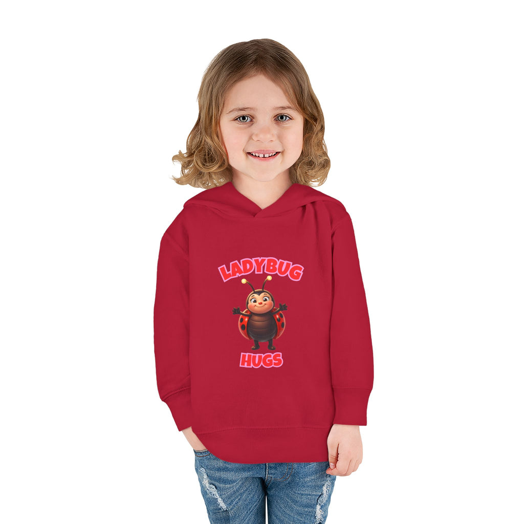 Toddler Hoodie — "Ladybug Hugs" Cute Cartoon Pullover for Kids