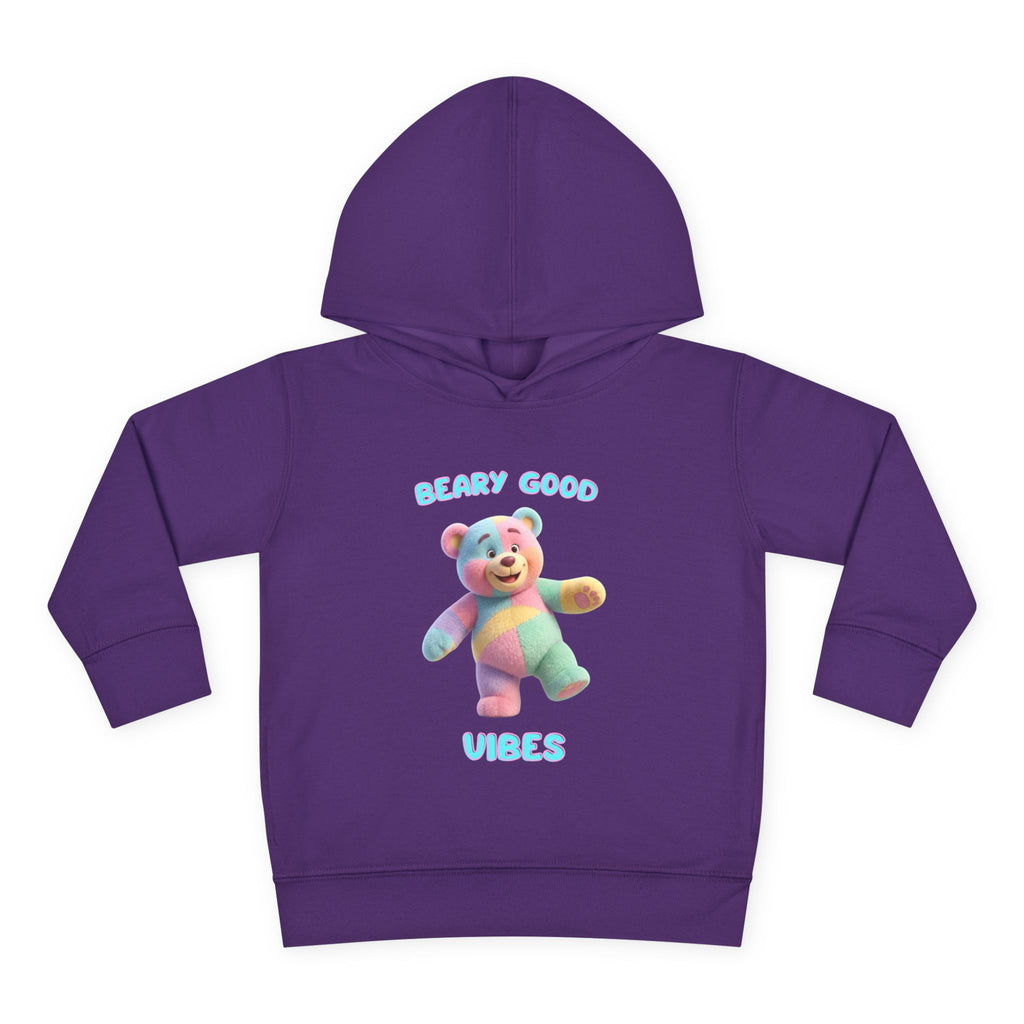 Toddler Hoodie Pullover (Beary Good Vibes) Graye Bridge Kids