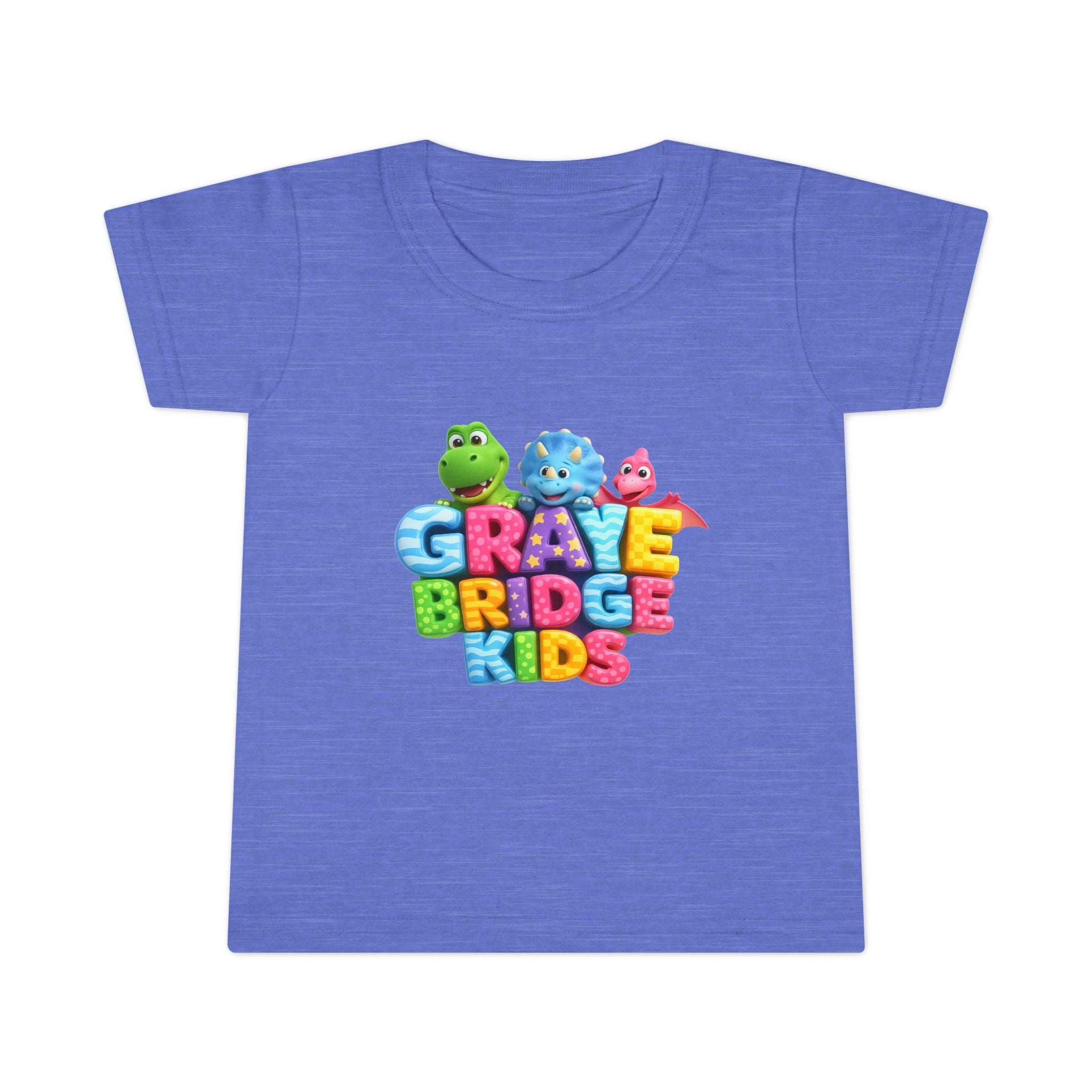 Toddler T-Shirt (Colorful Dinosaur Logo) Graye Bridge Kids