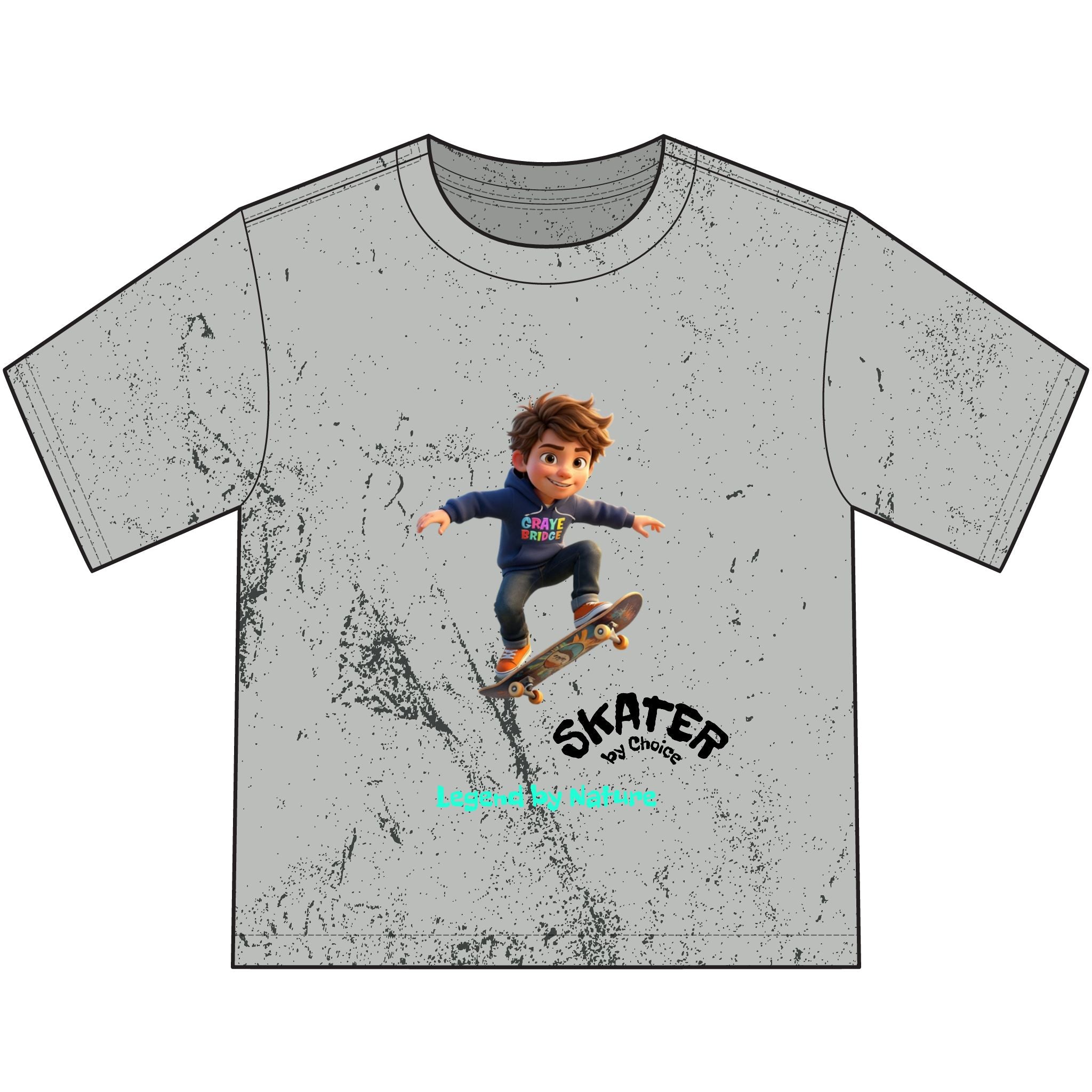 Youth Vintage (Cool Skateboarder) Graye Bridge Kids