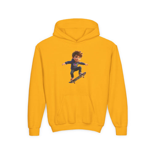 Kids Hoodie (Cool Skateboarder) Graye Bridge Kids