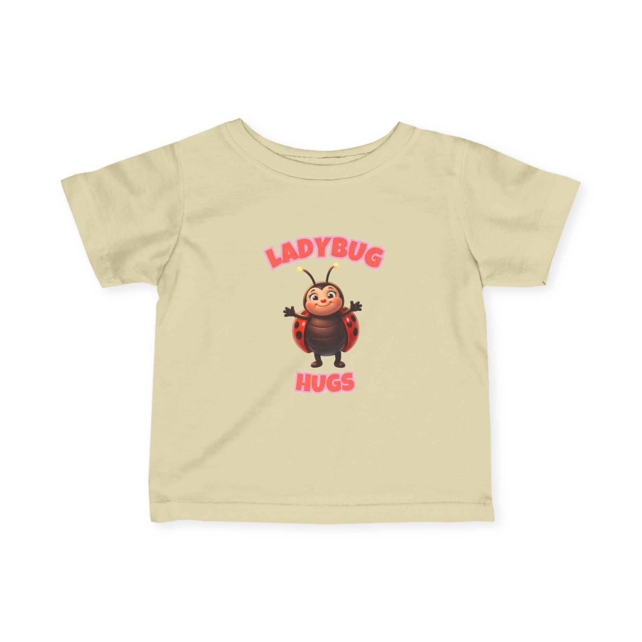 Infant Tee — "Ladybug Hugs" Cute Cartoon Baby T‑Shirt