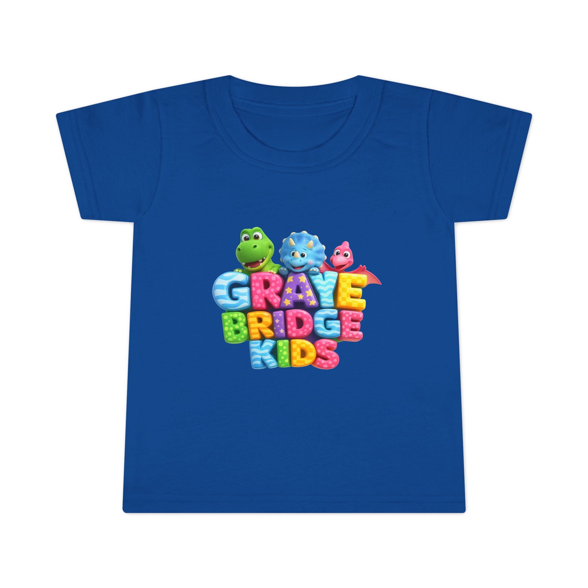 Toddler T-Shirt (Colorful Dinosaur Logo) Graye Bridge Kids
