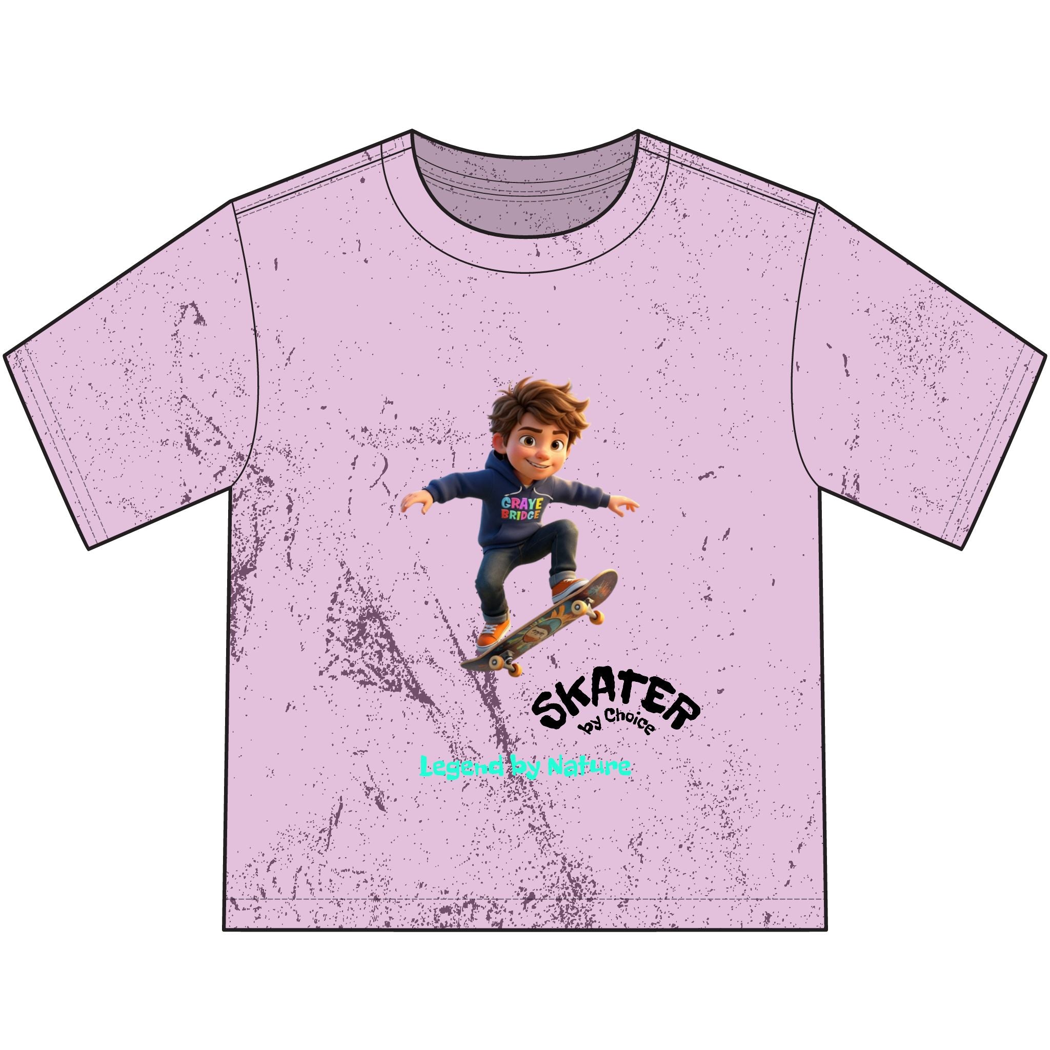 Youth Vintage (Cool Skateboarder) Graye Bridge Kids