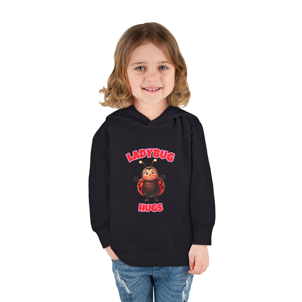 Toddler Hoodie — "Ladybug Hugs" Cute Cartoon Pullover for Kids