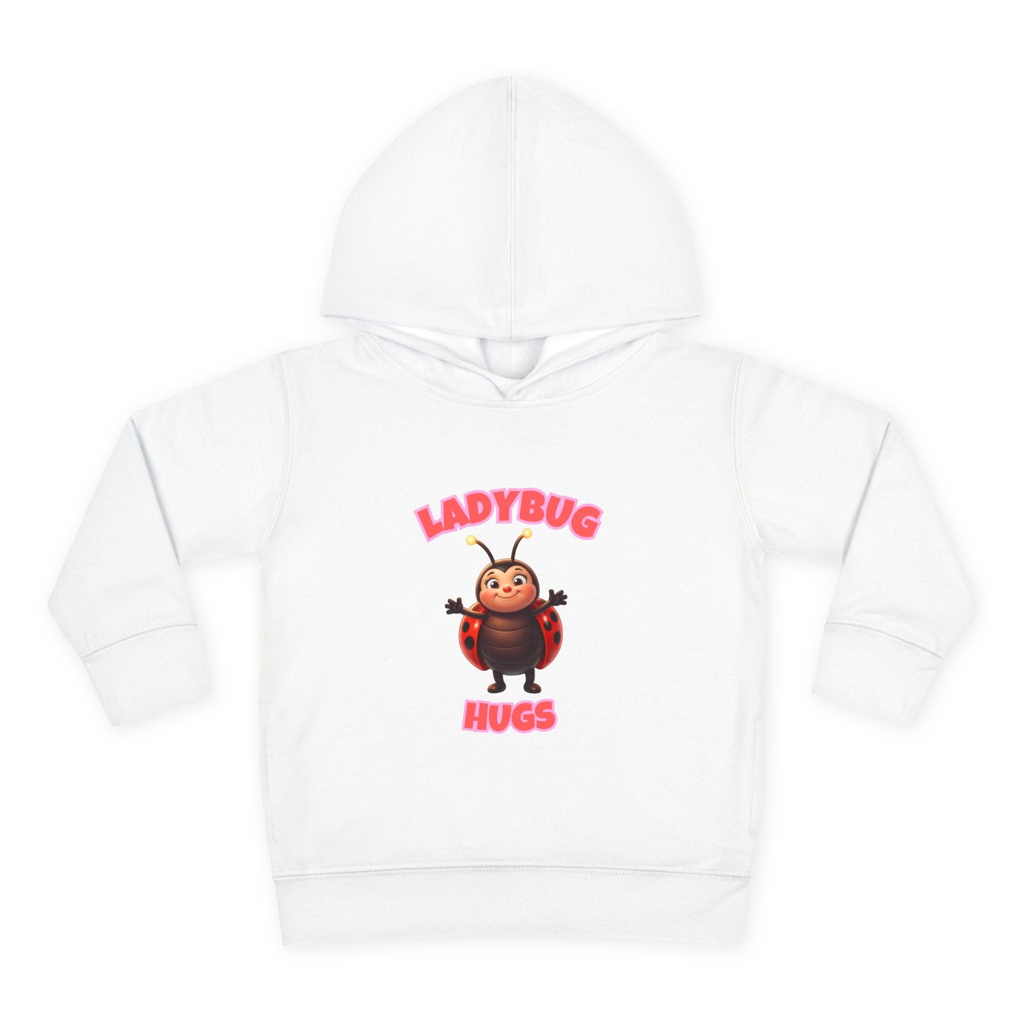 Toddler Hoodie — "Ladybug Hugs" Cute Cartoon Pullover for Kids