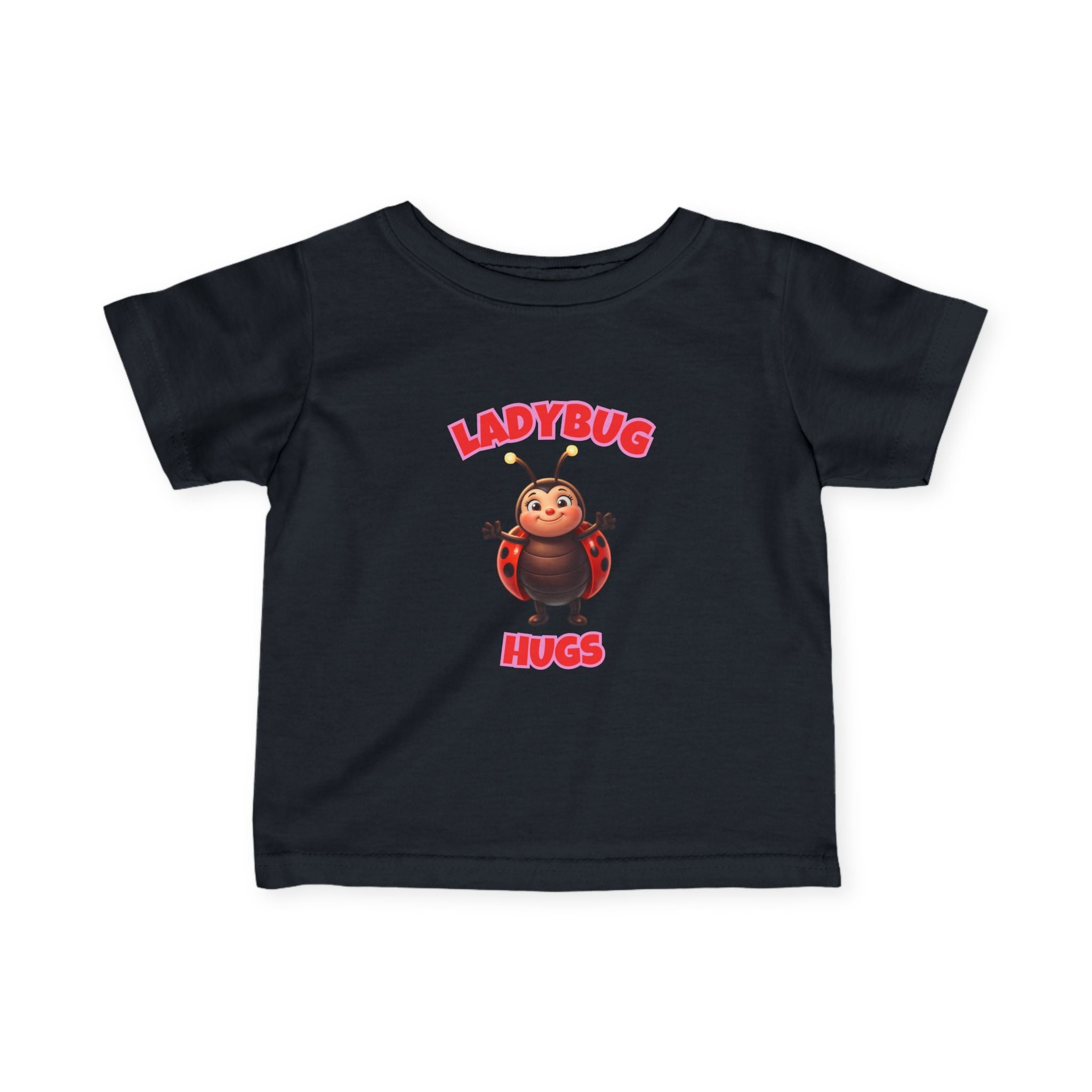 Infant Tee — "Ladybug Hugs" Cute Cartoon Baby T‑Shirt