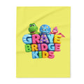Toddler Fleece Blanket (Colorful Dinosaur Logo) Graye Bridge Kids