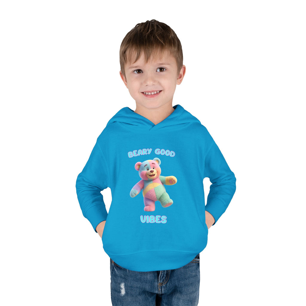 Toddler Hoodie Pullover (Beary Good Vibes) Graye Bridge Kids