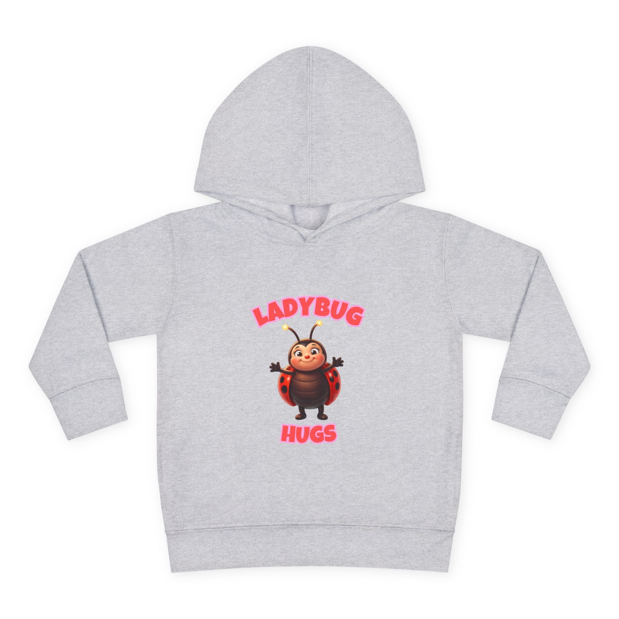 Toddler Hoodie — "Ladybug Hugs" Cute Cartoon Pullover for Kids