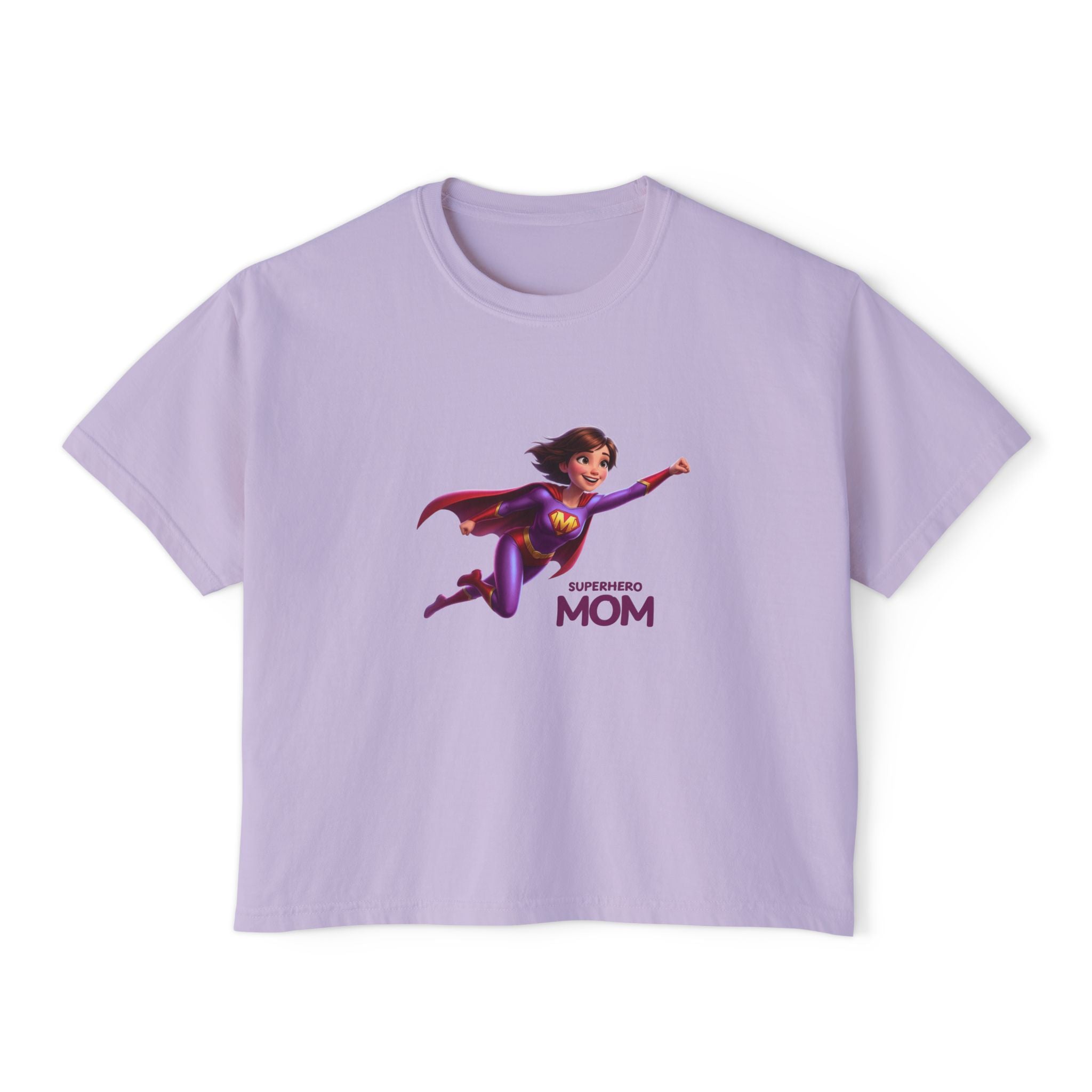 Women’s Boxy Tee (Superhero Mom)
