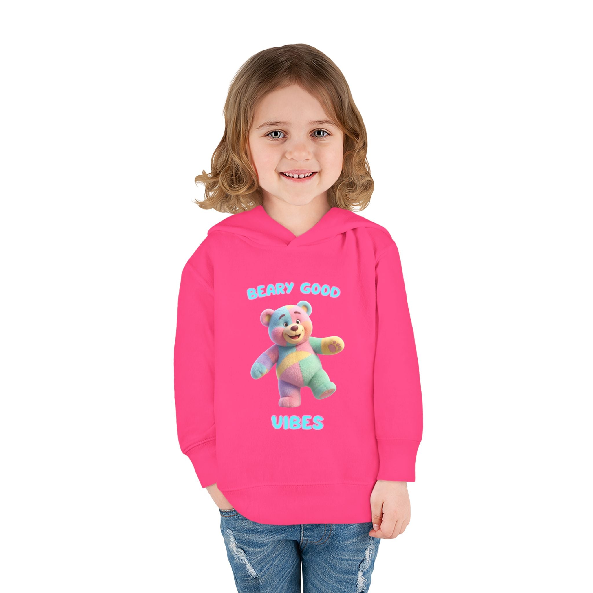 Toddler Hoodie Pullover (Beary Good Vibes) Graye Bridge Kids