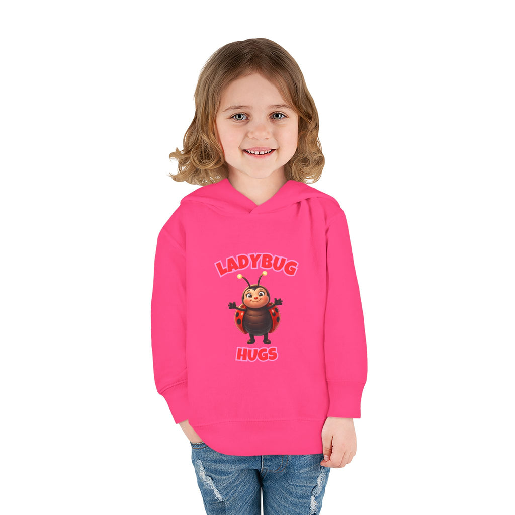 Toddler Hoodie — "Ladybug Hugs" Cute Cartoon Pullover for Kids