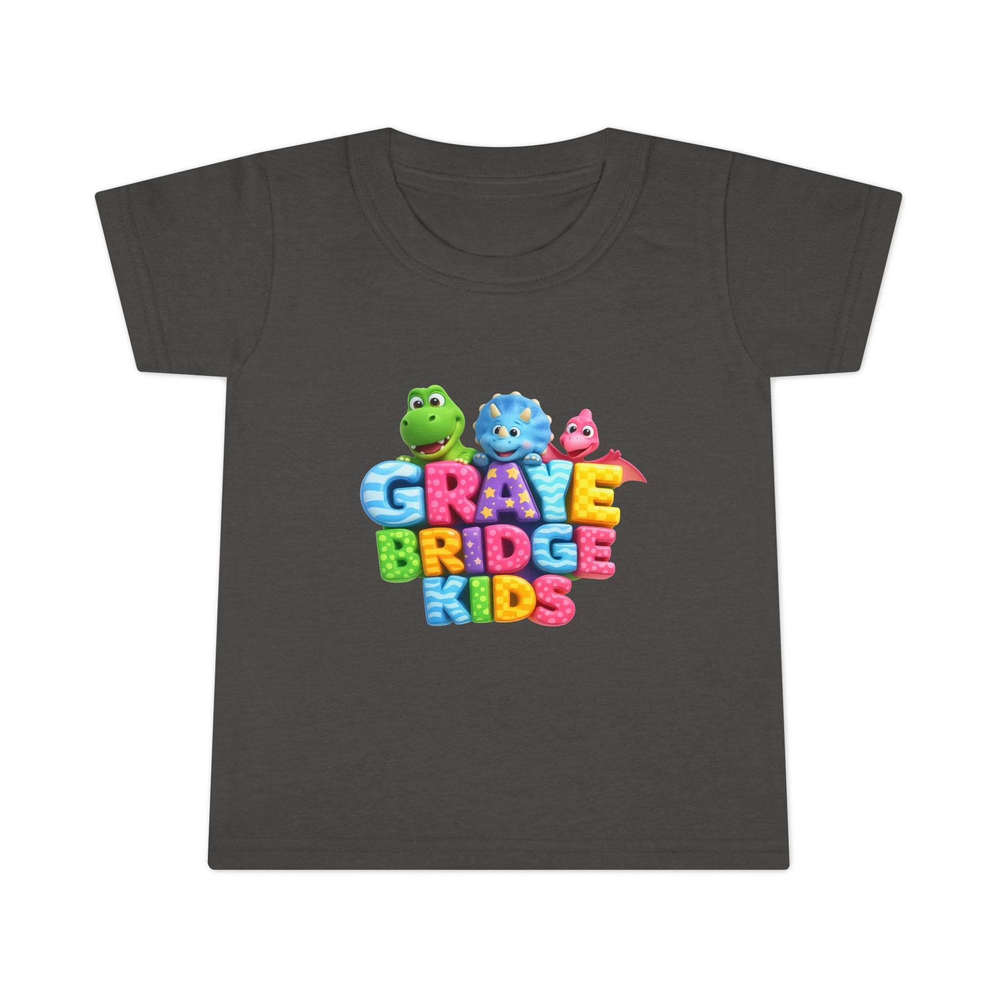 Toddler T-Shirt (Colorful Dinosaur Logo) Graye Bridge Kids