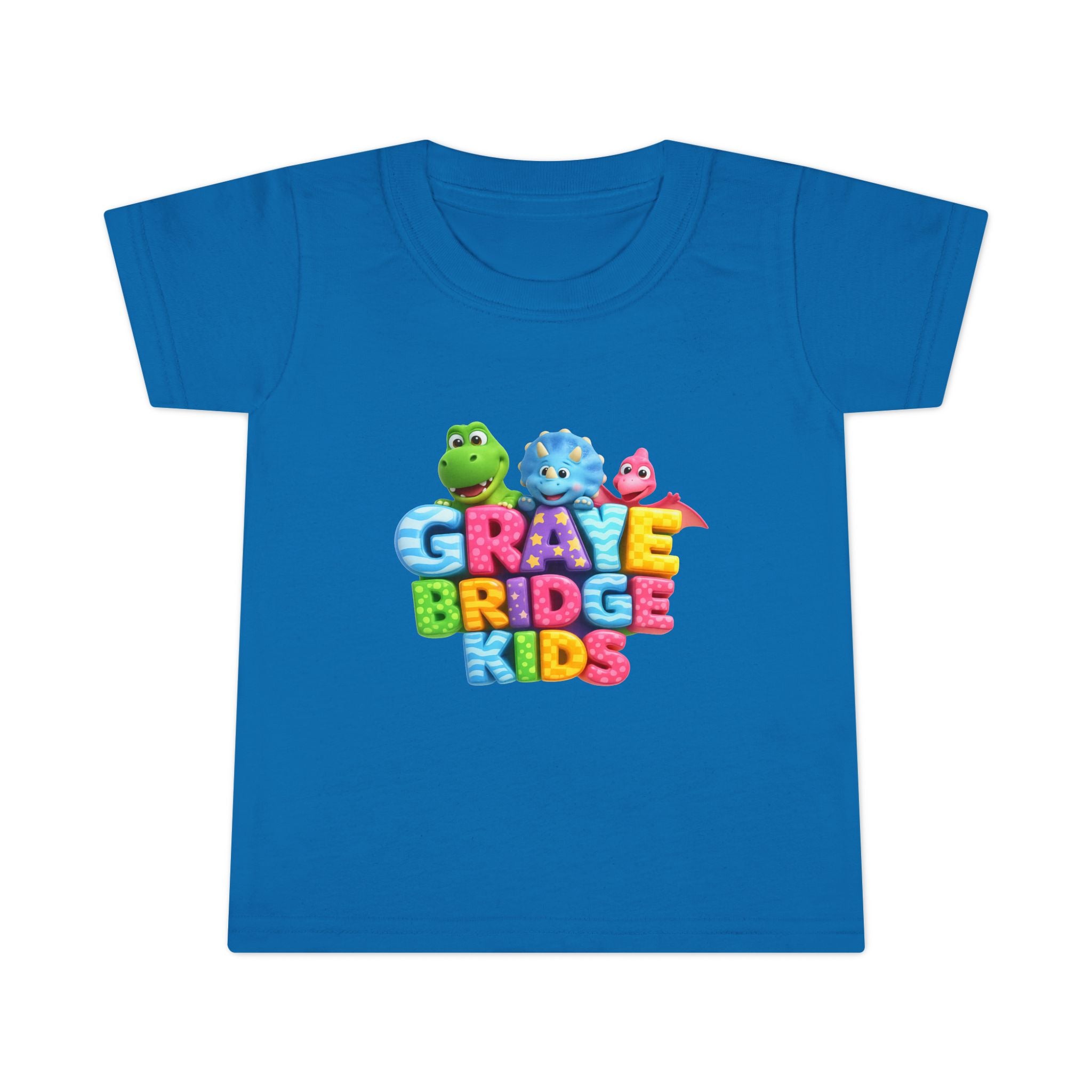 Toddler T-Shirt (Colorful Dinosaur Logo) Graye Bridge Kids