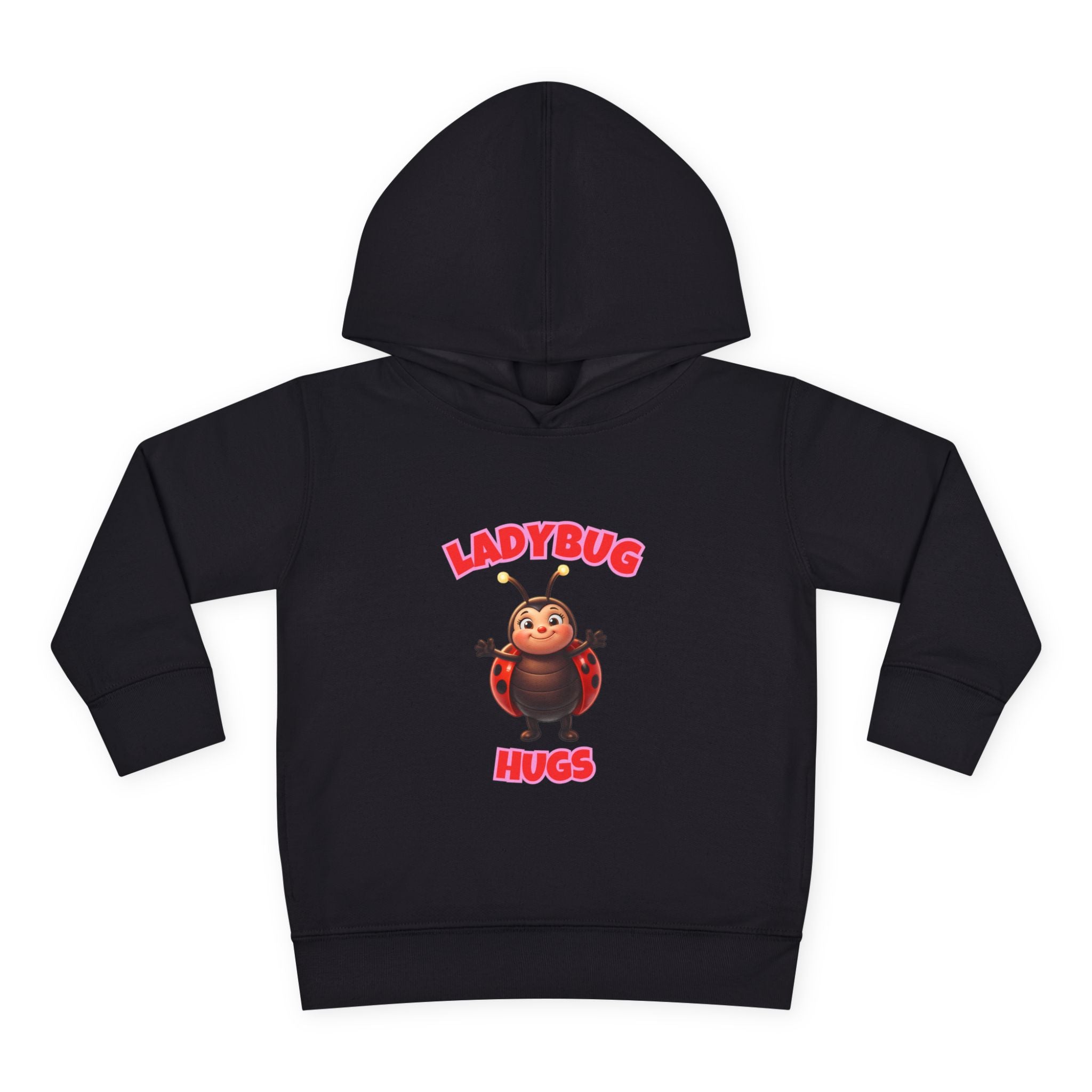 Toddler Hoodie — "Ladybug Hugs" Cute Cartoon Pullover for Kids