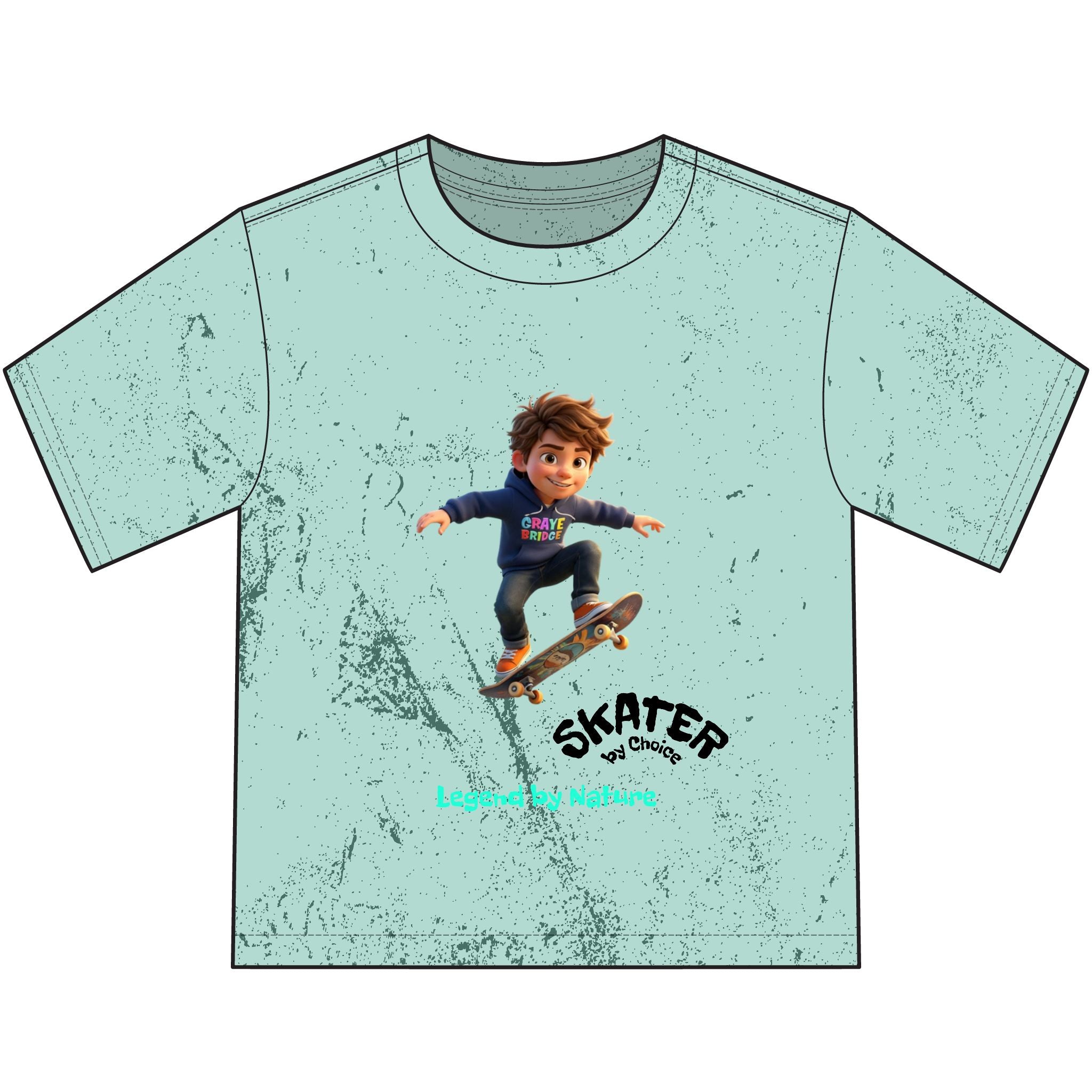 Youth Vintage (Cool Skateboarder) Graye Bridge Kids