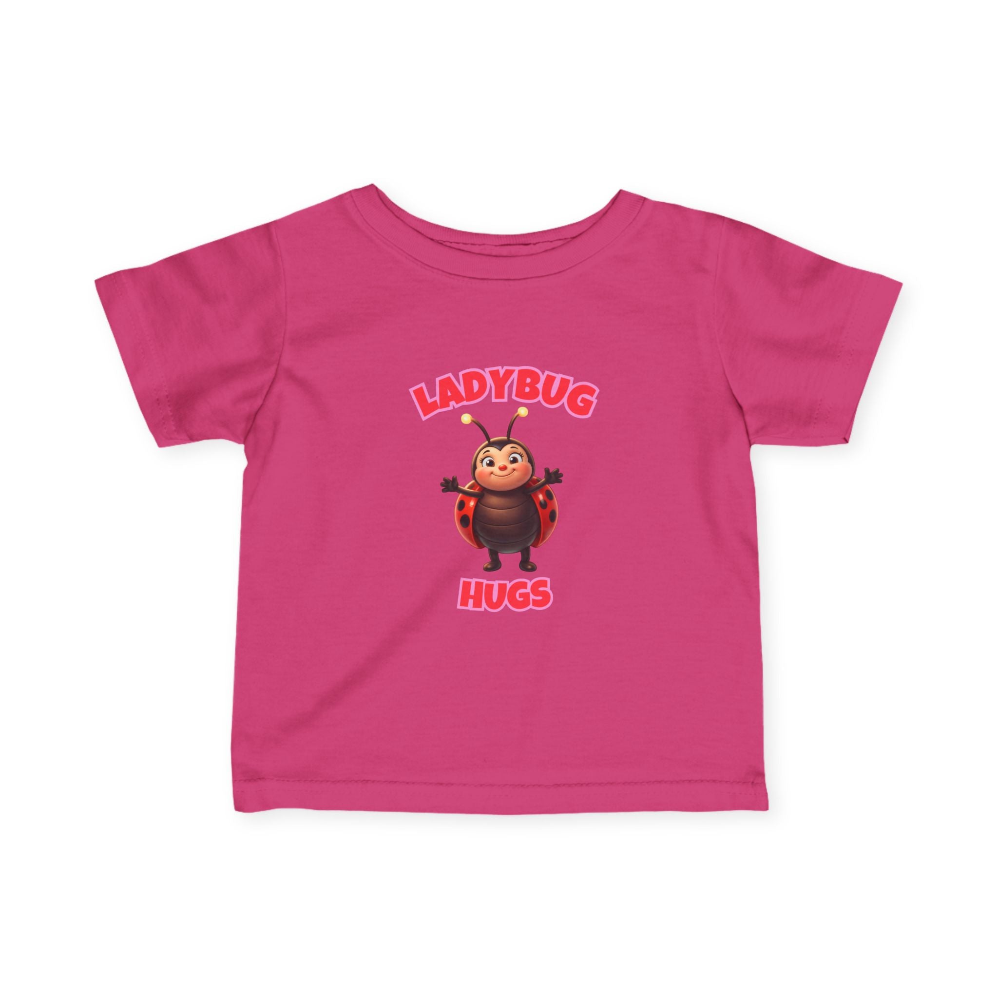 Infant Tee — "Ladybug Hugs" Cute Cartoon Baby T‑Shirt